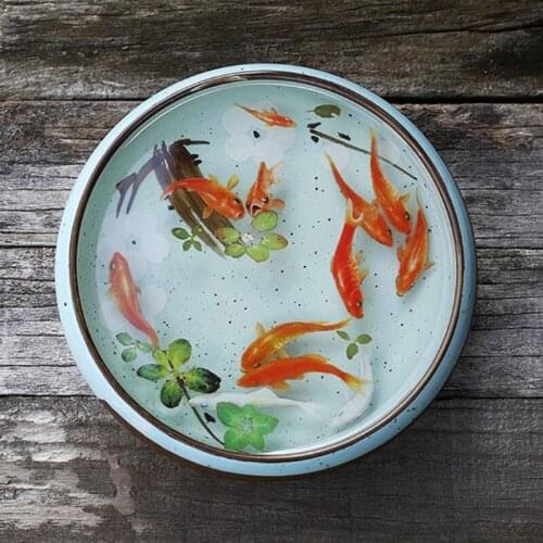 066C Goldfish Painting Stickers Nail Art Decorations Epoxy Resin Mold Filler Fillings