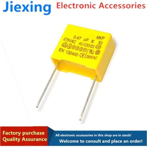 10pcs 275VAC capacitor X2 series 0.01UF ~ 2.2UF Polypropylene film capacitor New 10nf 100nf 150nf 200nf 680nf 470nf 1UF