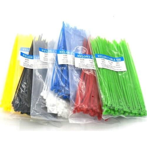 100PCS/Pack 3*150mm width 2.5mm Colorful Factory Standard Self-locking Plastic Nylon Cable Ties Wire Zip Tie