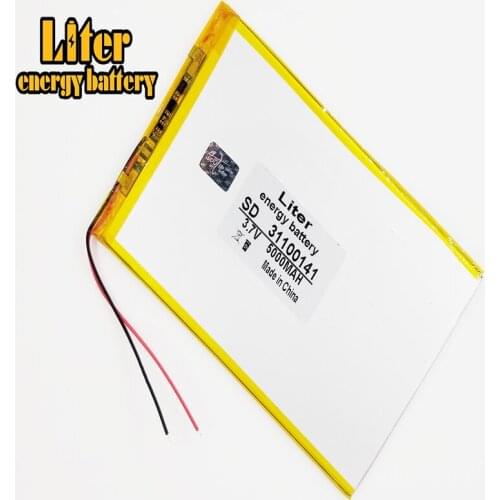 31100141 Polymer lithium ion battery 3.7 V, 5000mAh CE FCC ROHS MSDS quality certification