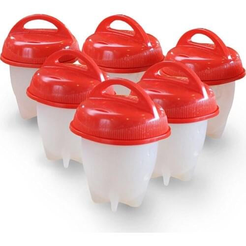6pcs Egg Cooker Non-stick Silicone Egg Cup Cooking Egg Cooker Eggies Cooker Kitchen Accessories Egg Poachers Drop Shipping