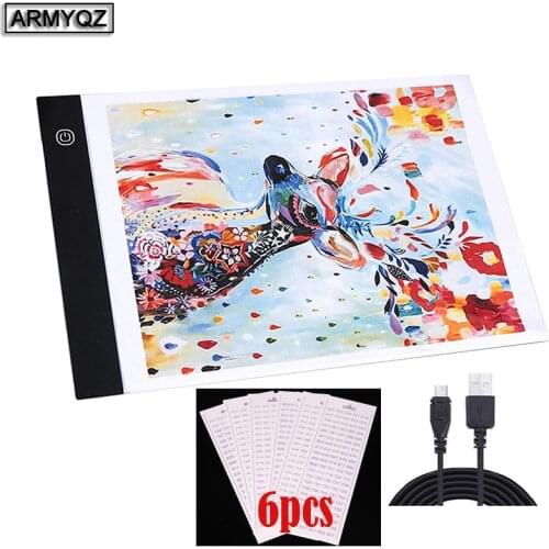 Diamond Painting A4 LED Light Tablet Pad embroidery accessories diamond painting tools Three Level Dimmable Ultrathin