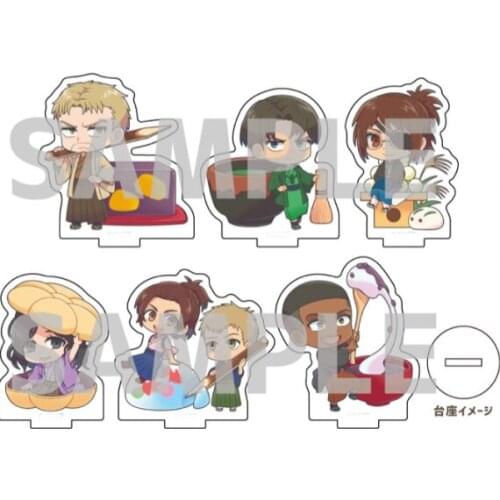 Anime Attack on Titan Eren Jager Mikasa Ackerman Acrylic Stand Figure Model Plate Display Cosplay Table Decor Coffee Series Toy