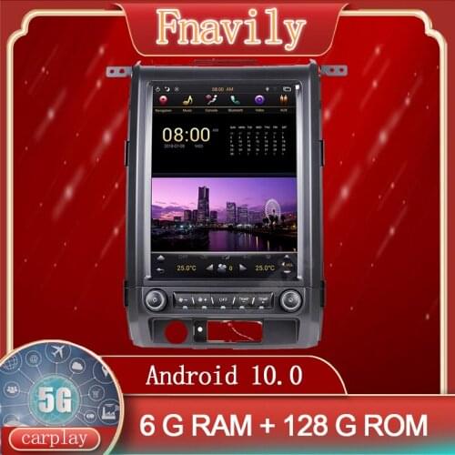 Android 9 Car Radio For Ford F150 Multmedia System Autoradio Dvd Player GPS Navigation Vertical Screen Tesla Style PX6