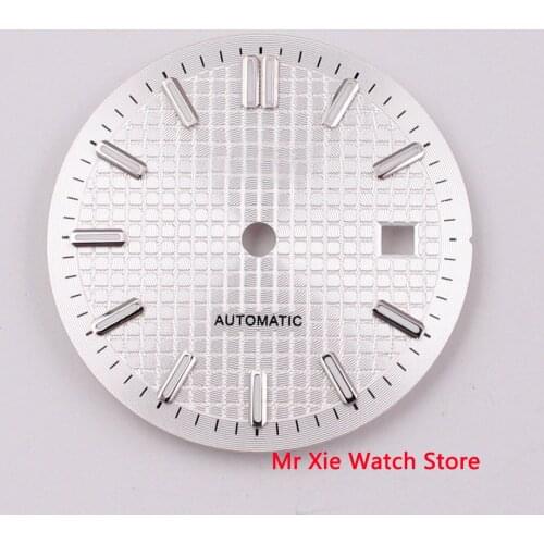 31mm sterile black blue silver gray watch dial fit ETA 2824 2836 Miyota 8205 8215 821A Mingzhu DG 2813 3804 movement