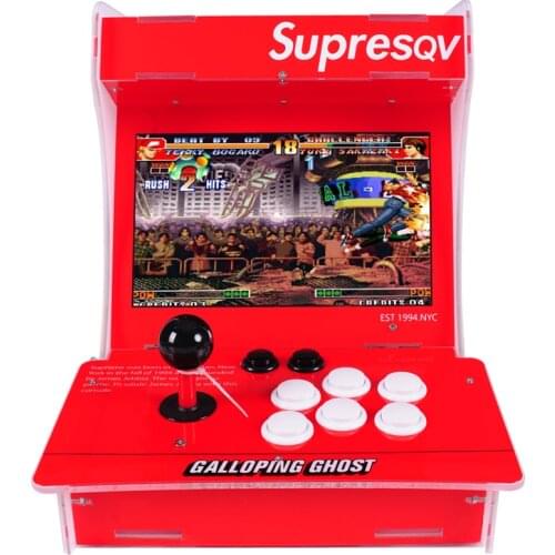 SQV Home arcade game machine moonlight treasure box mini arcade double coin-operated small desktop arcade fighting game machine