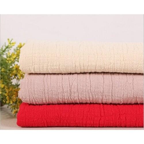 Bark crepe cloth double cotton fabric for womens clothing
