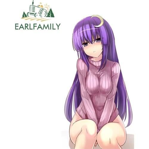 EARLFAMILY 13cm x 6.9cm For Sexy Girls Car Stickers Sunscreen Car Accessories Decal Vinyl Material Motorcycle Decoration