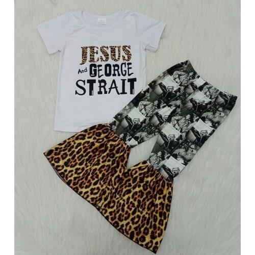 Hot sale baby girls summer clothes set bell bottom outfits kids designer clothes girls boutique outfits toddler baby clothes