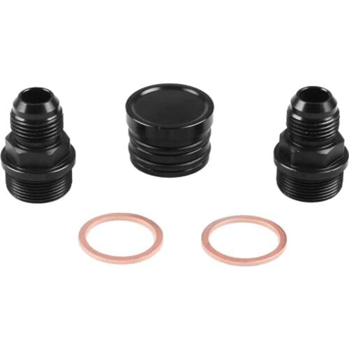 M28 To 10An Black Rear Block Breather Fitting Adapter for Oil Catch Can B16 B18