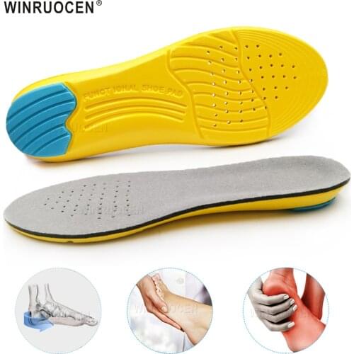 1Pair Soft Sport Insoles Memory Foam Mezzanine Insole Sweat Absorption Pads Running Sport Shoe Inserts Foot Care Insoles