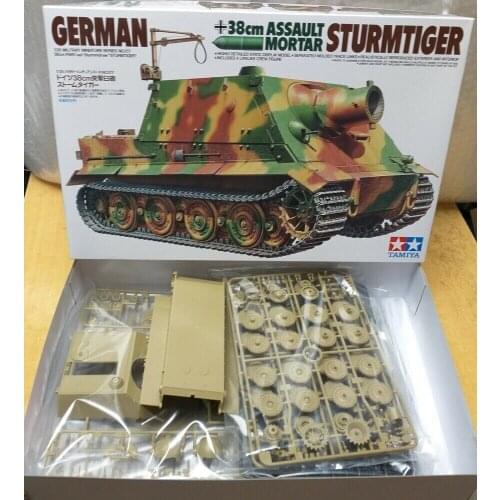 German Sturmtiger Assault Tank 38cm Mortar Tamiya 1/35 plastic model kit 35177