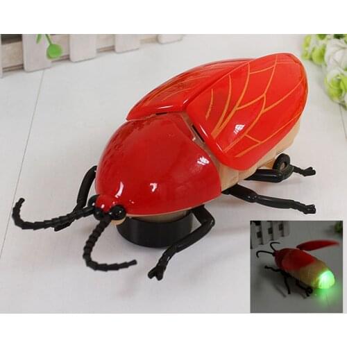 Novelty Flashing Simulation Electronic Firefly Rotate Music Toys Interactive for Kids Children tamagochi