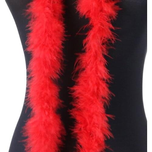 Wholesale Natural Feather Turkey Feather Decoration Plumes Decoration Feathers For Crafts Dress Boa Plume Blanche 2 Meters