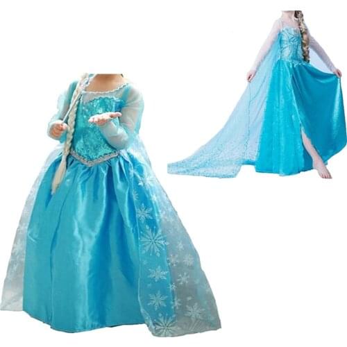 Autumn Long Sleeves Dresses Girls Little Princess Dress Kids Party Dress Girl Clothes Children Halloween Costumes 8T