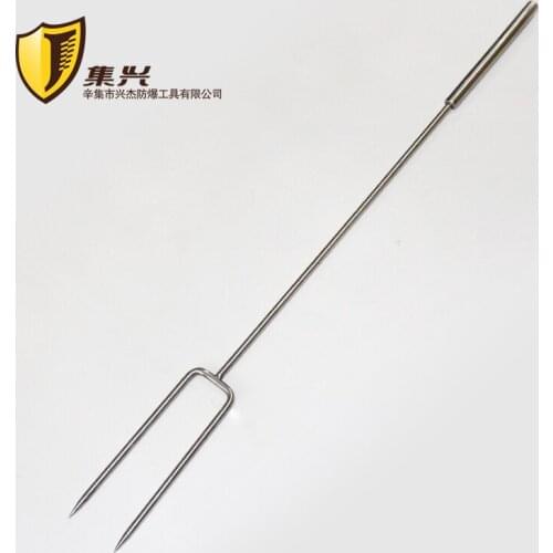 Harpoon rod, stainless steel harpoon, barbecue fork,splash-proof oil fork