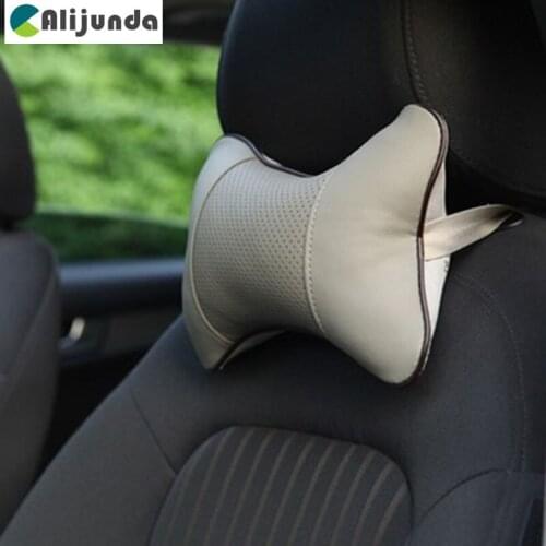 1 PCS artificial leather car seat pillow protection your neck for Mercedes-Benz Series-A B C E S G M ML GLK CL CLK CLS GL GLK
