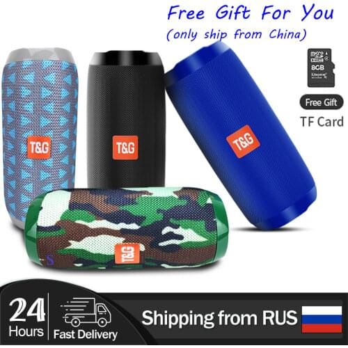 TG117 Portable Bluetooth Speaker boombox Soundbar Subwoofer Outdoor Sports Caixa De Som USB Loudspeaker TF Card FM AUX Radio
