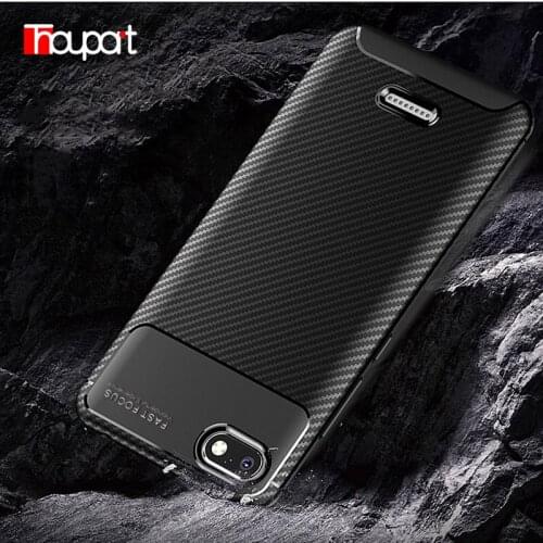 Clearance ! Silicone Case For Xiaomi Redmi Note 6 Pro Note5 Cases ShockProof Carbon Fiber Soft TPU Phone Cover For Redmi 6A