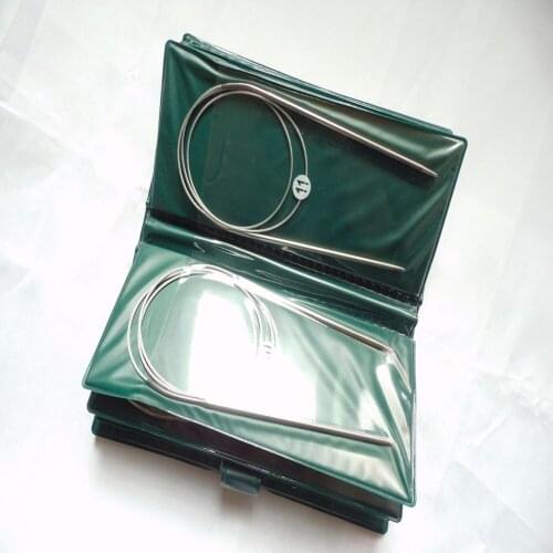 Retail 11size/bag 80cm Bamboo Circular Needle Kits Knitting Needlework Tool PP Line Ring Needle DIY Knitted Needle Set