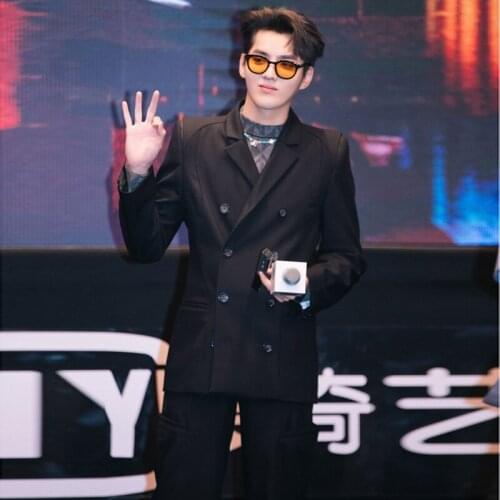 S-6XL 2020 New mens clothing fashion slim Bigbang Hair stylist Show Suit set plus size singer costumes