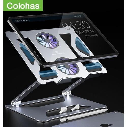 Foldable Laptop Table Stand Base For Macbook Computer Tablet Adjustable Laptop Holder Table For Notebook Computer Riser Stand
