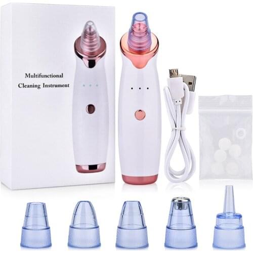 Blackhead Remover Face Nose Cleaner T Zone Pore Acne Removal Vacuum Suction Facial Beauty Clean Skin Tool USb Rechargeable