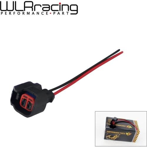 WLR RACING - INJECTOR DYNAMICS EV6 Pigtail Clip Connector Fuel Injector Connectors For many cars EV6 Injector Plug WLR-FIC13
