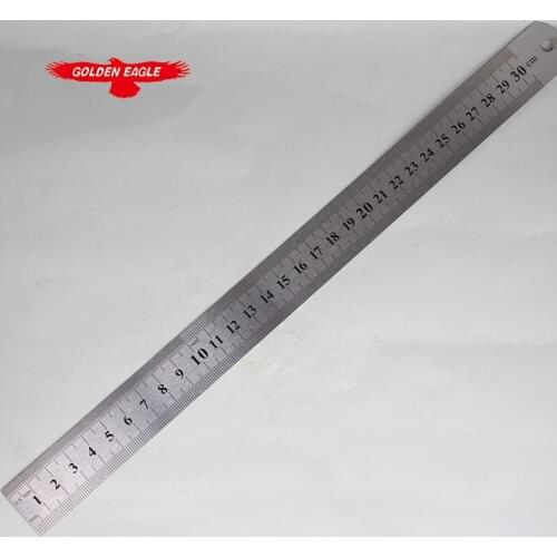 30cm Iron Ruler 30CM double-sided Steel Ruler Complete Specifications