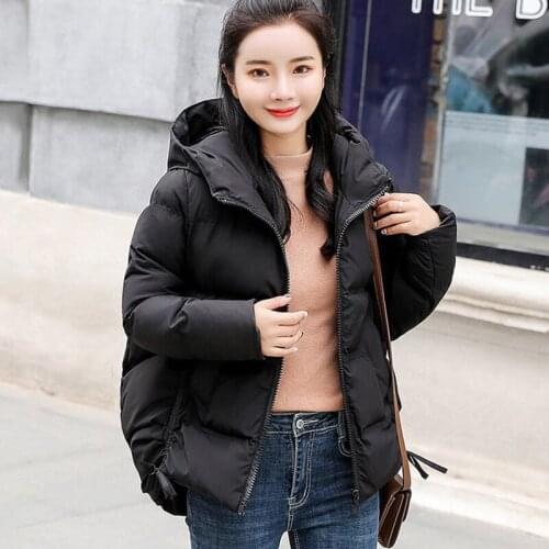 Womens Jacket Winter Clothes Women 2021 Hooded Parkas Jackets Thick Down Cotton Coat Short Bread Female Coat Mujer Chaqueta