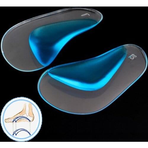1Pair Kids Professional Orthotic Arch Support Shoe Insole Flat Foot Child Silicone Corrector Shoe Cushion Insert Shoe Pad