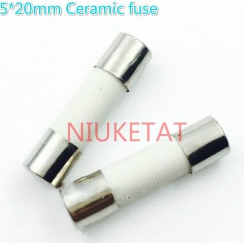 100pcs Ceramic fuse 5*20mm 6A 250V 6000mA 5*20 6A 250V Ceramic fuse New and original High quality fuse