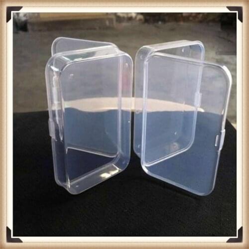 2Pcs Practical Transparent Fine Storage Box Collection Container Case with Lid