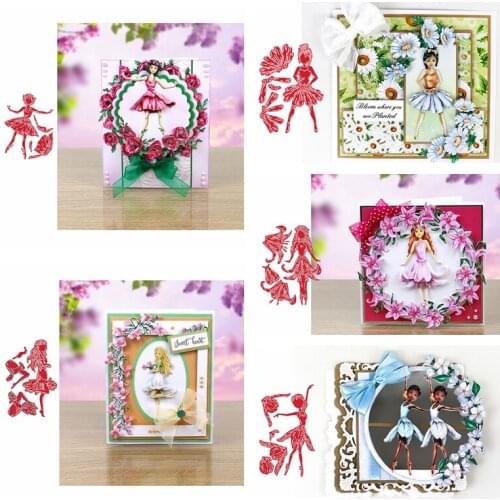 3D Flower Fairy Girl Metal Cutting Dies Stencils for DIY Scrapbooking Paper Cards Crafts Embossing Diy Decor New 2019 Die Cutter