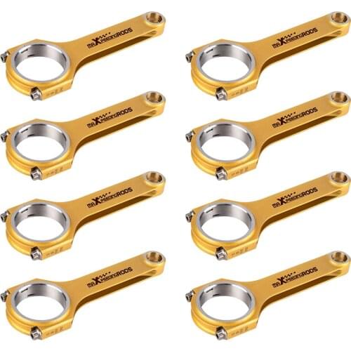 8x Titanizing Conrods H Beam Connecting Rods For Lexus IS RS GS LC 5.0 L V8 2UR-GSE 2URGSE Connect Rod 144.3mm