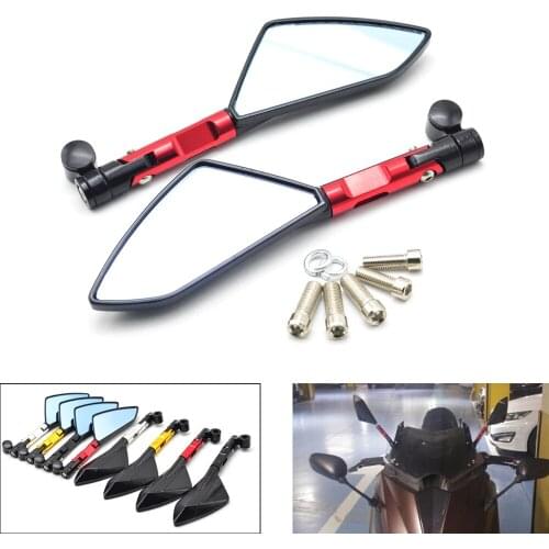 Aluminum Anti-reflect Motorcycle Rearview Mirror Universal Side View Mirrors for tmax 530 motorcycle mirror retrovisor moto