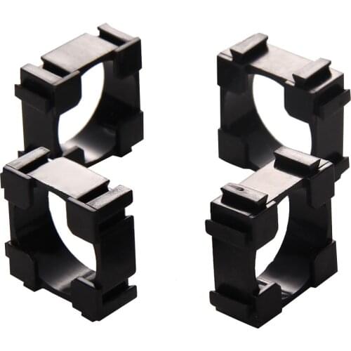 100pcs 18650 Battery Safety Anti Vibration Holder Cylindrical Bracket 22x22mm Li-ion Cell Storage Lithium Battery Support Stand