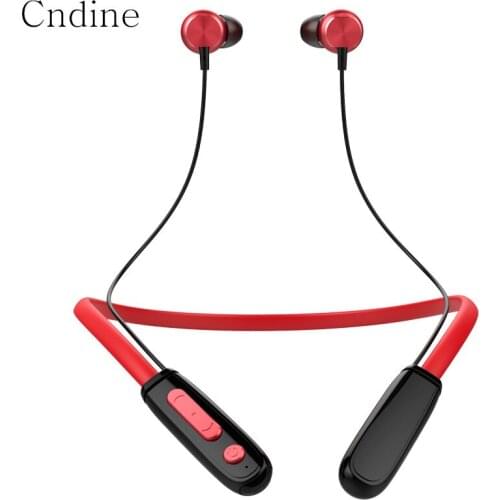 Wireless Earphone Neckband Magnetic Hanging Bluetooth Headset with Microphone Waterproof Bluetooth Earphones Noise Cancelling