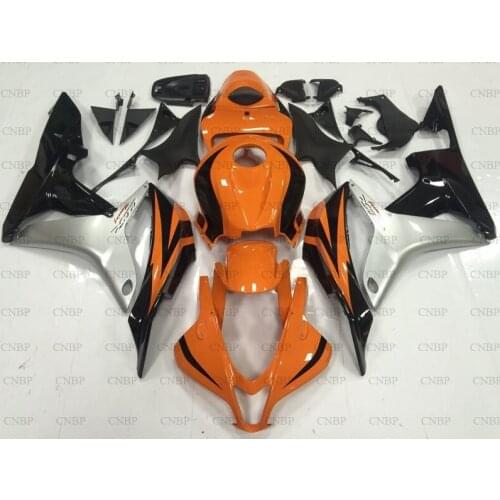 CBR600 RR 2007 - 2008 Plastic Fairings for Honda CBR600RR 2007 Fairing CBR600 RR 08 Orange Silver Black Full Body Kits