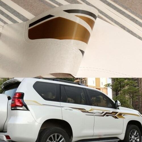 For Toyota Prado 2010-2020 Diversified Car Side Stripes Side Stripe Skirts Graphics Vinyl Sticker Decals Automobiles Body DIY
