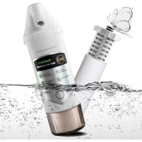 Miniwell Chlorine Filter for Shower- Shower Head Filter with Two Replacement Cartridges