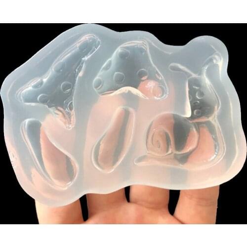 Mushroom Snail Epoxy Mold DIY Handmade Mobile Phone Shell Decorative Pendants 16598