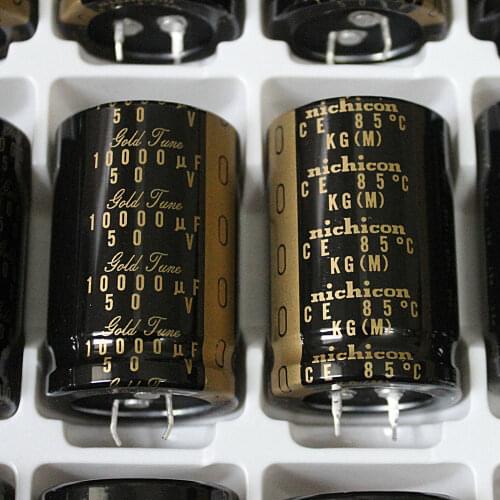 GZLOZONE 2pcs Nichicon KG Type I 10000uF 50V Audio Electrolytic Capacitor L9-43