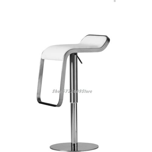 High End Drawing Stainless Steel Lift Bar Chair Bar High Chair Bar Stool Home Dining Bar Chair Nordic Modern Bar Chair