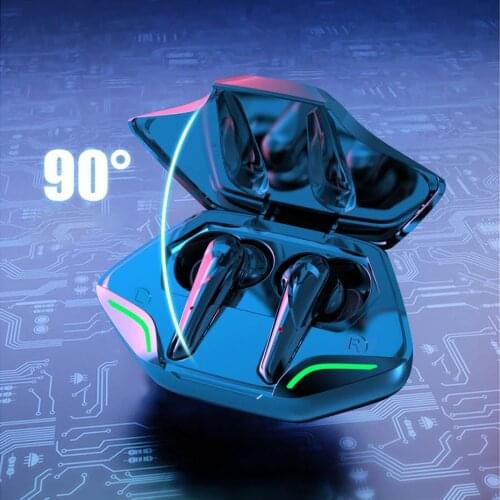 Wireless Headphones Gaming Earphones Bluetooth-compatible Low Latency Game Headsets 9D Stereo Music Earbuds Waterproof With Mic