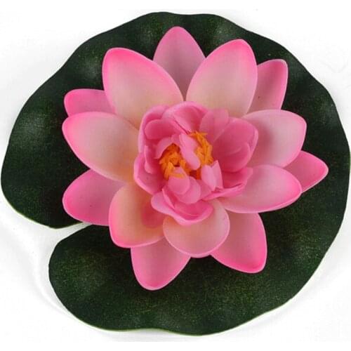 Artificial Flowers for Fish Tank Pond Water lily Lotus Aquarium Home Decoration 1Pc Floating Artificial Lotus Ornament Decor
