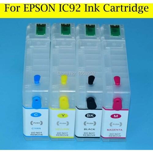4 Color IC92 Ink Cartridge With ARC Chip For Epson PX-M840 M840 PX-S840 S840 840 Printer