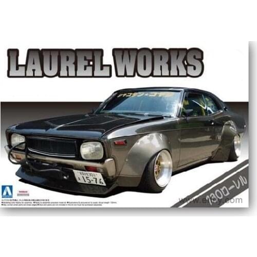 1/24 AOSHIMA plastic assembly car model toy LB wide body 130 LAWREL static model adult collection DIY assembly kit #01148