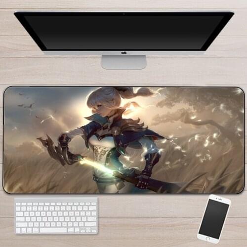 90X40CM Genshin Impact Large Size Mouse Pad Natural Rubber Material Waterproof Desk Gaming Mousepad Desk Mats for Dota LOL CSGO