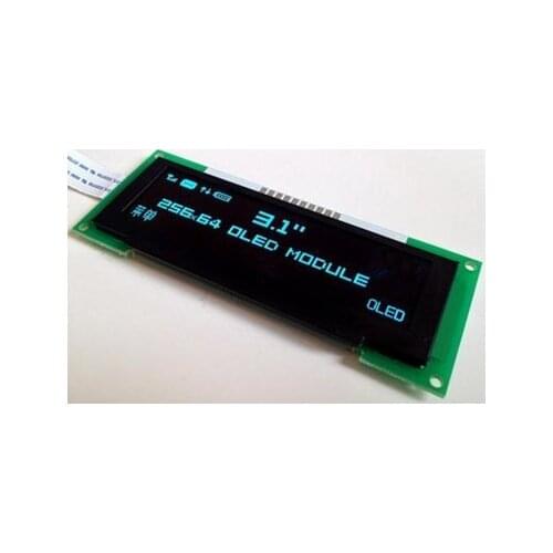 3.1 inch 10P Blue OLED Module SSD1322 Drive IC 256*64 SPI Interface 3.3V
